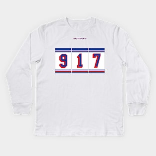 Rep Your Area Code (NYR 917) Kids Long Sleeve T-Shirt